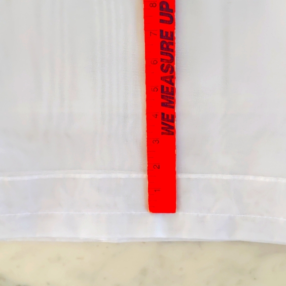 Sears White Sheer Curtains, 1.5" Rod Space, 2 Panels. - Picture 5 of 6